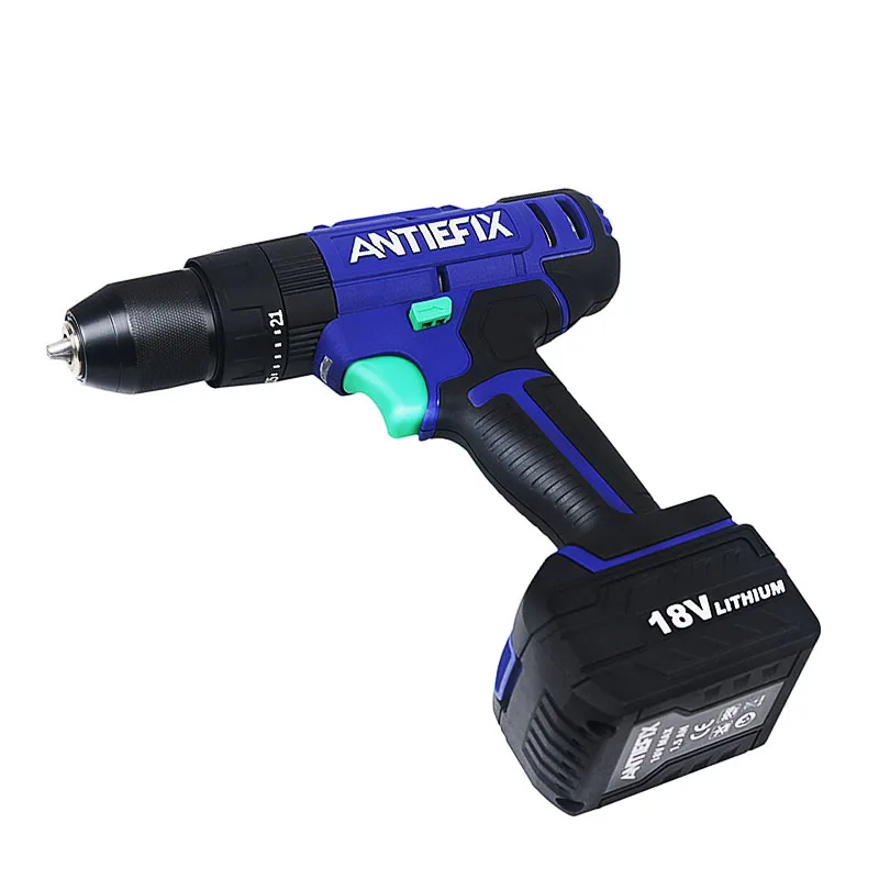 ANTIEFIX TCD02-182PD  Tool Electric Power Rechargeable Li-ion Cordless Driver 18v Heavy Duty Battery Drill Set Machine