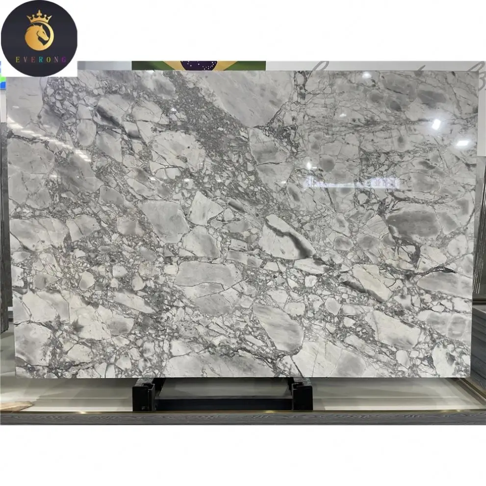 Luxury polished raw super white quartzite slab for home decoration