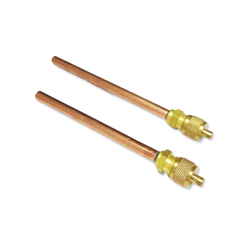 
Ready To Ship Gas Refrigerant Fridge Part Copper R134A AC Charging Pin Valve Access Valve 1/4 Refrigeration 