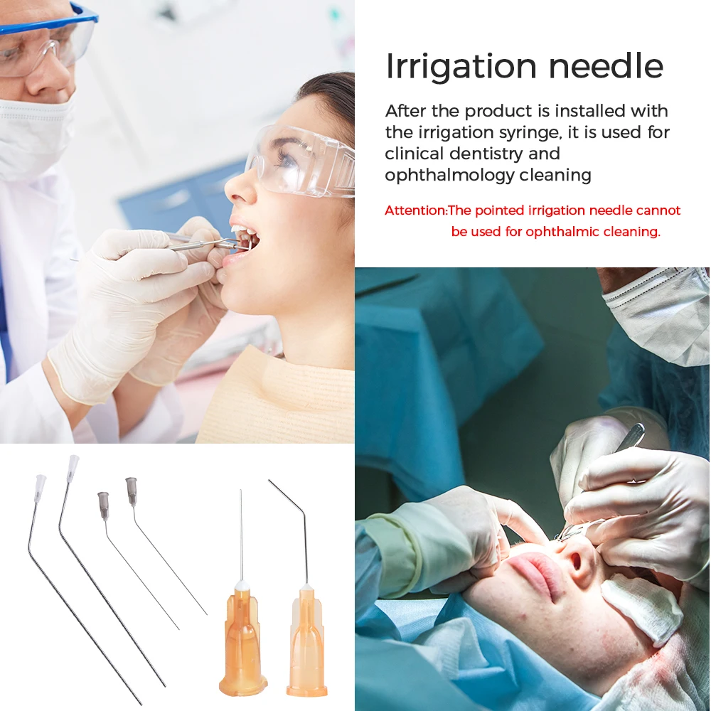 KDL Irrigation Needle 23G/25G/ 27G/30G Dental Irrigation Needle Tip Blunt Needle End-Closed Side Vent Hole