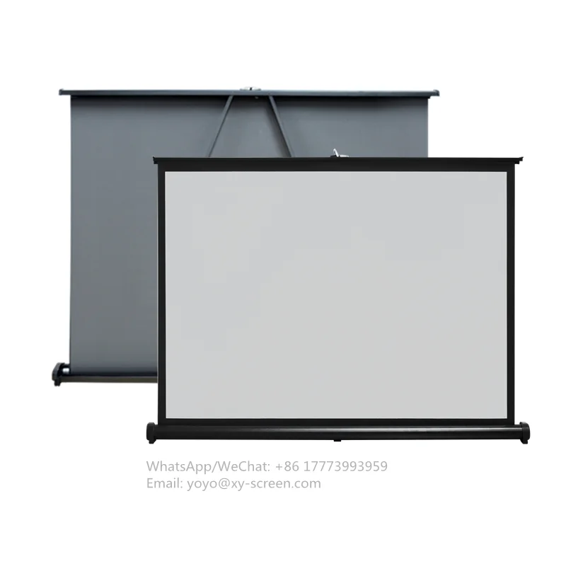 XYSCREEN 40 inch Portable and moveable mini table projection screen
