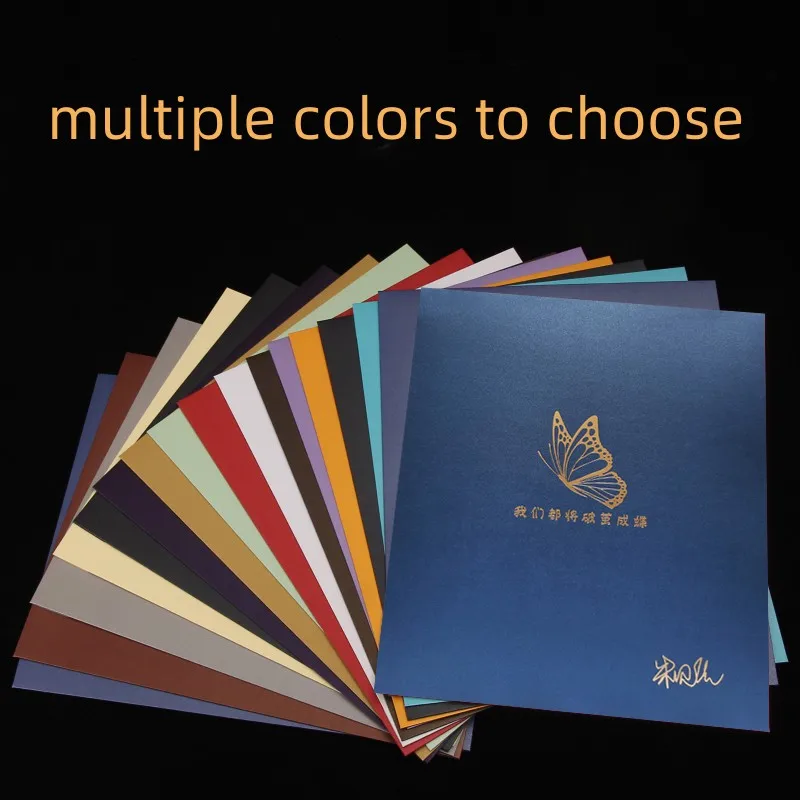 Factory Price Customize Design Print Logo A4 Colorful Cardboard Fashion Document File Folders For Business Office