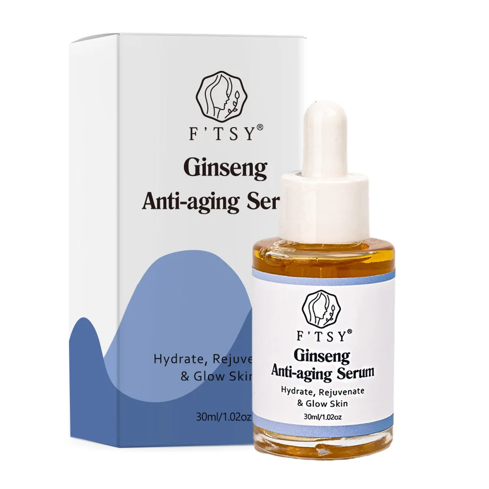 Best Seller Custom LOGO Chinese Ginseng Collagen Whitening Brightening Serum For Face