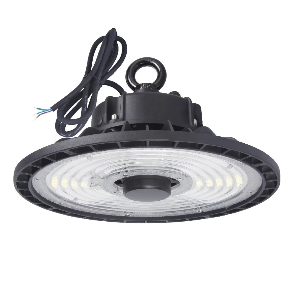 
 Factory warehouse industrial 5 years warranty 190lm/W Micowave Sensor IP65 waterproof UFO led high bay light  