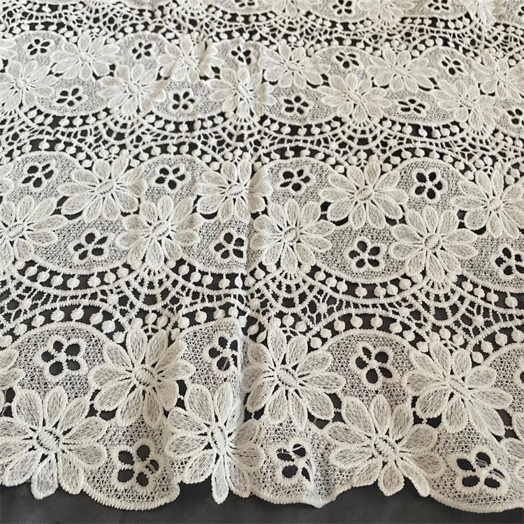 Wholesale Fashion Water Soluble Cheap Lace Fabric Guipure Lace Fabric