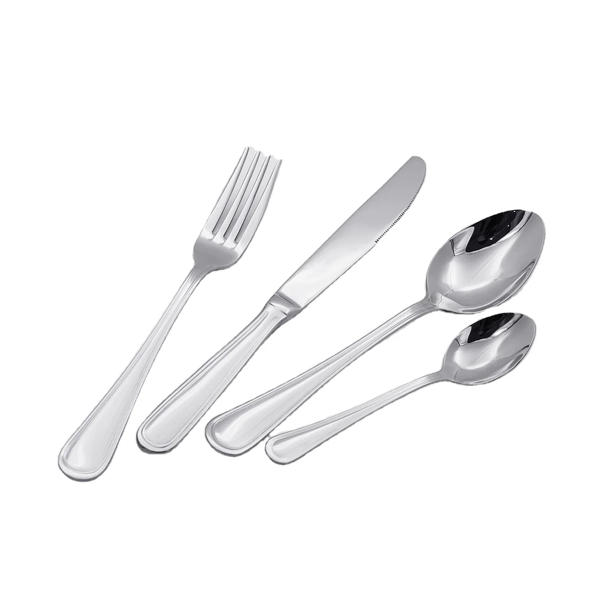 Custom Unique Vintage Hotel Spoon Fork Knife Restaurant Silverware Set Premium Flatware Stainless Steel Cutlery Set