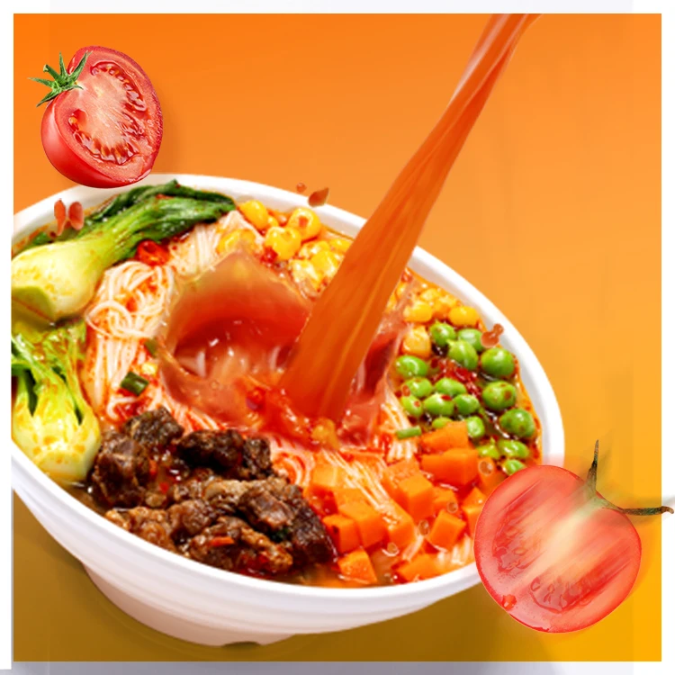 China NANSHANPO Brand Manufacturer Product Hot And Sour Ramen 5 Minutes Best Quality Instant Noodles