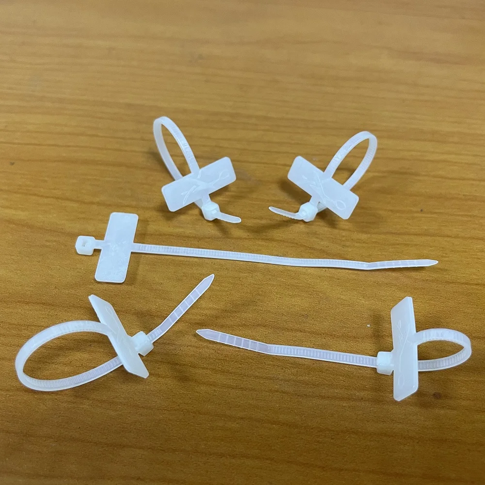 PA66 Marker Cable Ties Factory Direct Price with High Quality Nylon Size Accepted OEM Color Self-locking 2.5x80mm Accept Small