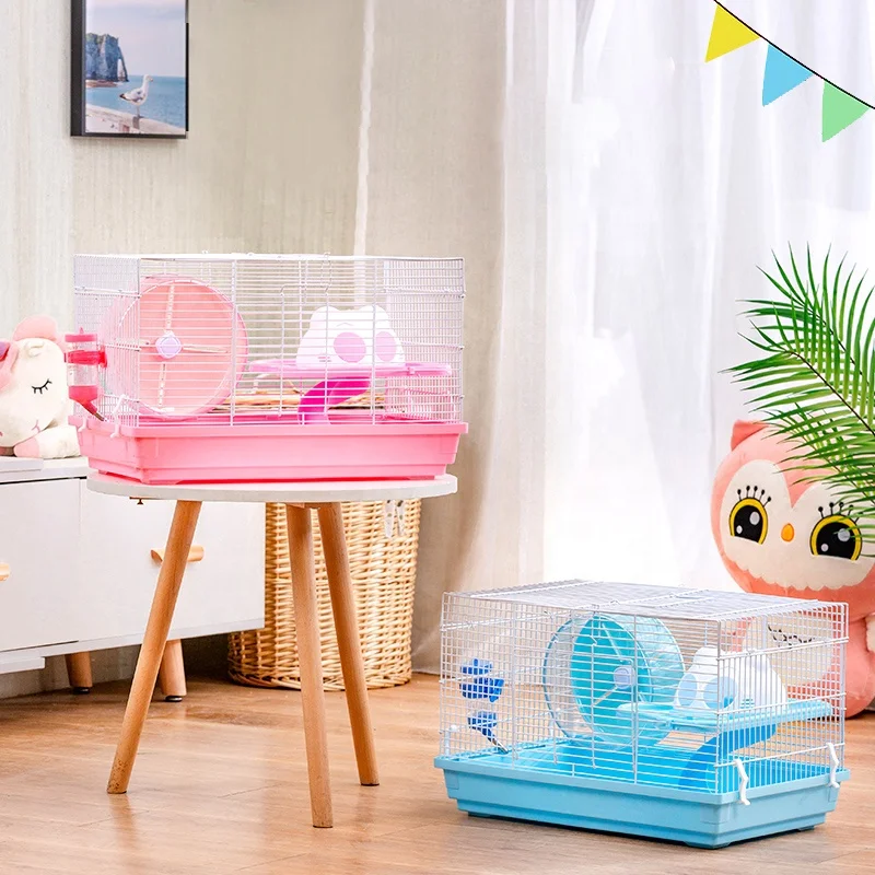 Fashion Two Tier Luxury Cat  Head Hamster Breathable Cage