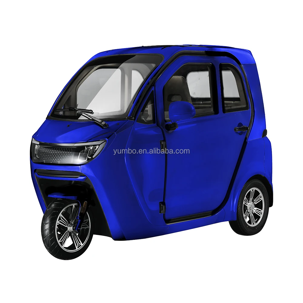 Professional senior adult use mini three-wheel electric car with eec full enclosed electric tricycle lead-acid battery operated