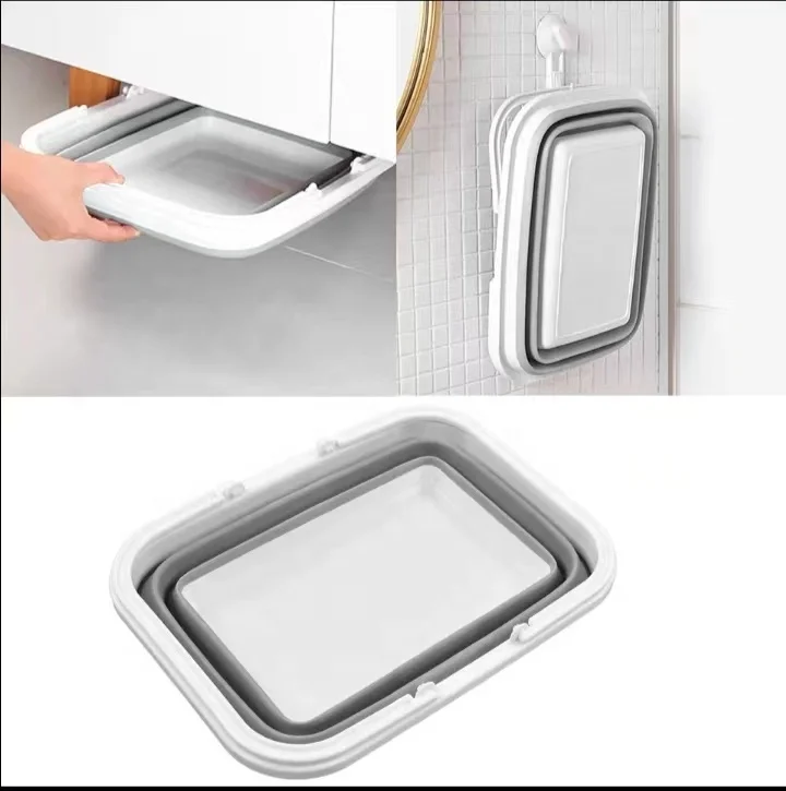 16L  Collapsible Shopping Storage Basket with handle  collapsible laundri basket Durable PP Bathroom Use