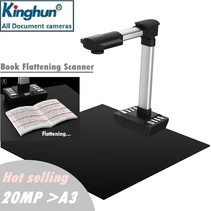Most competitive Kinghun KCA1900 Smart Fast High Resolution Book Document Scanner Camera (1600500688952)