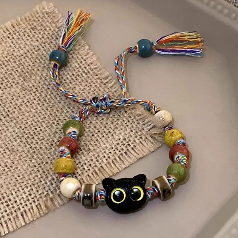 skull ceramic woven rope bracelet sweet bracelet for wholesales N25212