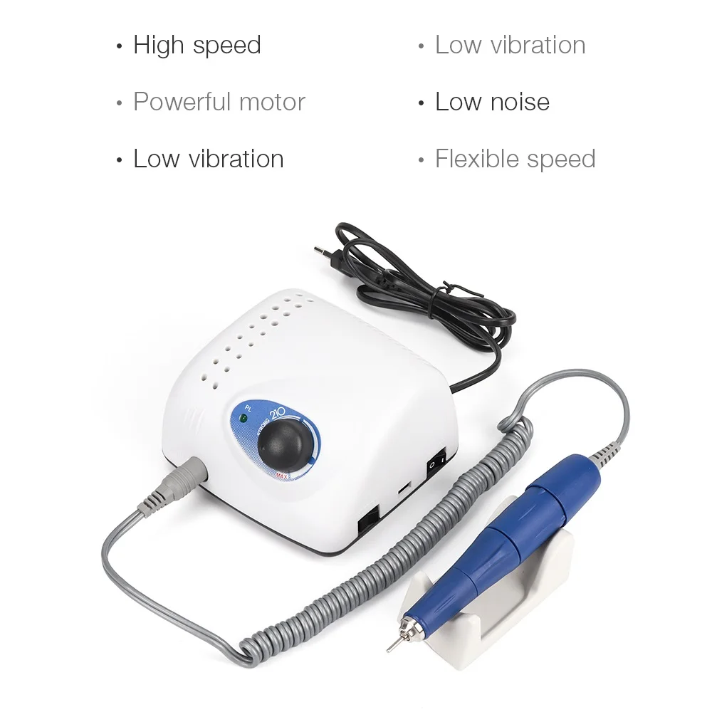 High Quality 35000 rpm Nail Polisher Manicure Nail Grinding Equipment Micromoto Strong 210 Saeshin Nail Drill Machine