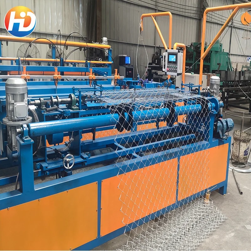 Double Wire Feeding Full Automatic High Speed Grass Wall Lawn Decoration Wire Mesh Chain Link Fence Machine Factory Price