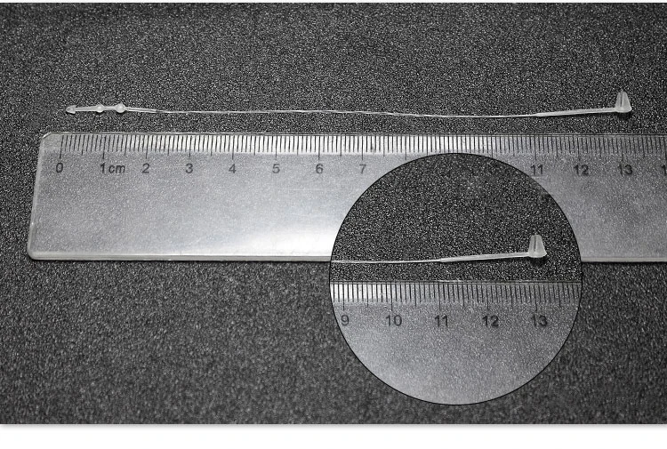 
Security Loop Plastic Tag Ties Fastener Cheap Garment Plastic Lock White Seal Tag 