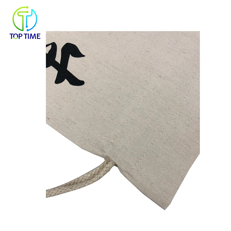 Wholesale Flour Soybean Rice Grain Canvas Cotton Drawstring Bags