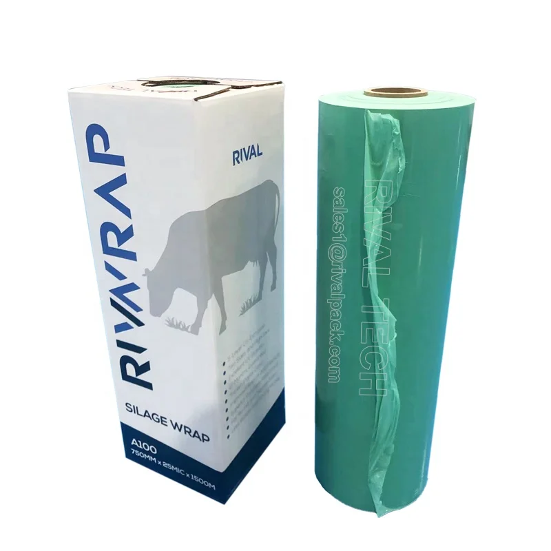 China Manufacturers Supply Pasture Film Customized Color And Size Plastic Wrapping Film Plastic Grass Hay Bale Silage Film