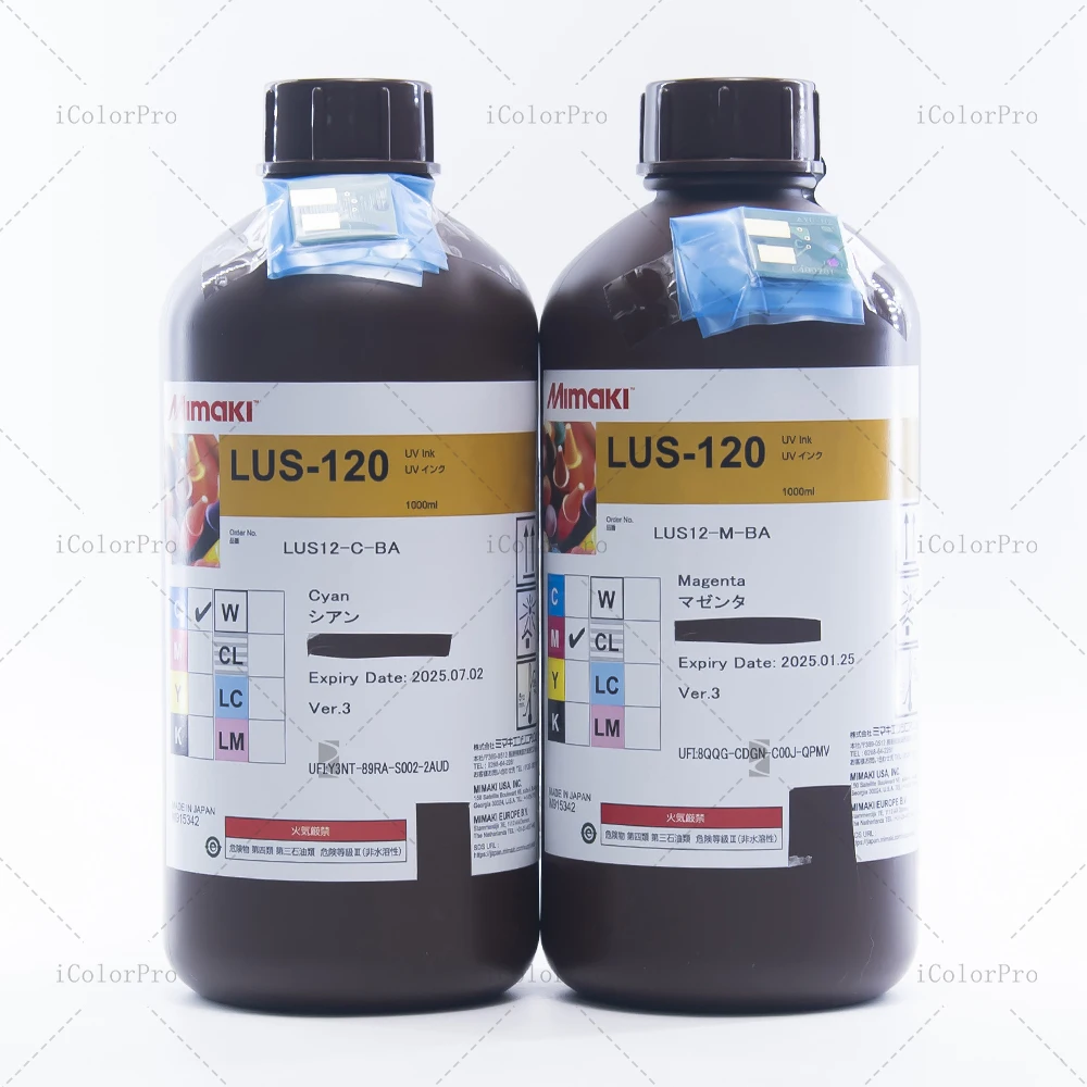 Высокопроизводительные чернила MIMAKI LUS120 UV для печатающих головок Mimaki UJF3042 и Ricoh Gen5