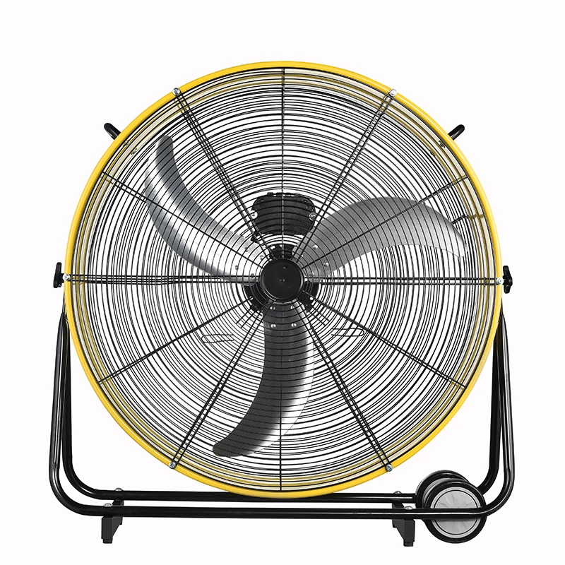HJ-30ID High Velocity Metal Cooling Air Warehouse Garage Workshop Use Tilting Direct Drive 30 Inches Industrial Drum Fan