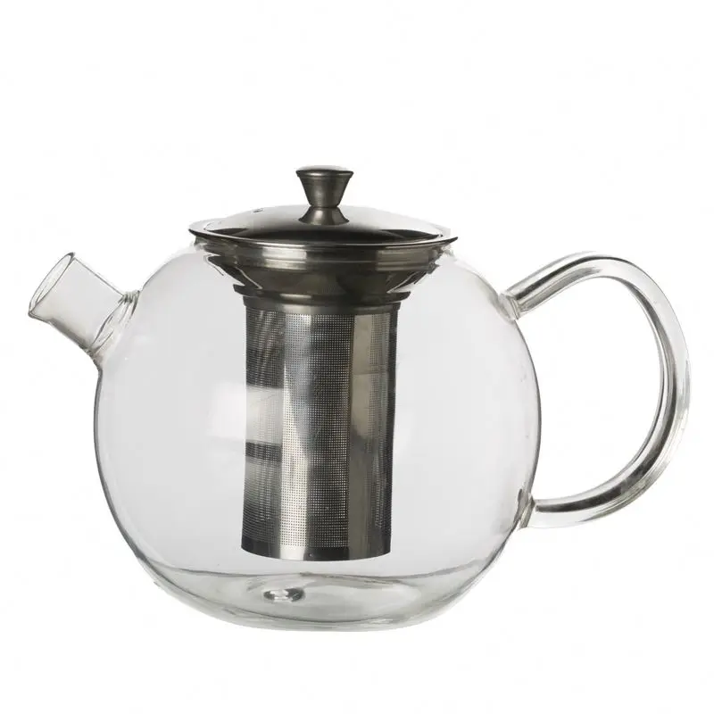 Пользовательский оптовый популярный дизайн персонализированный стеклянный чайник 1350 мл