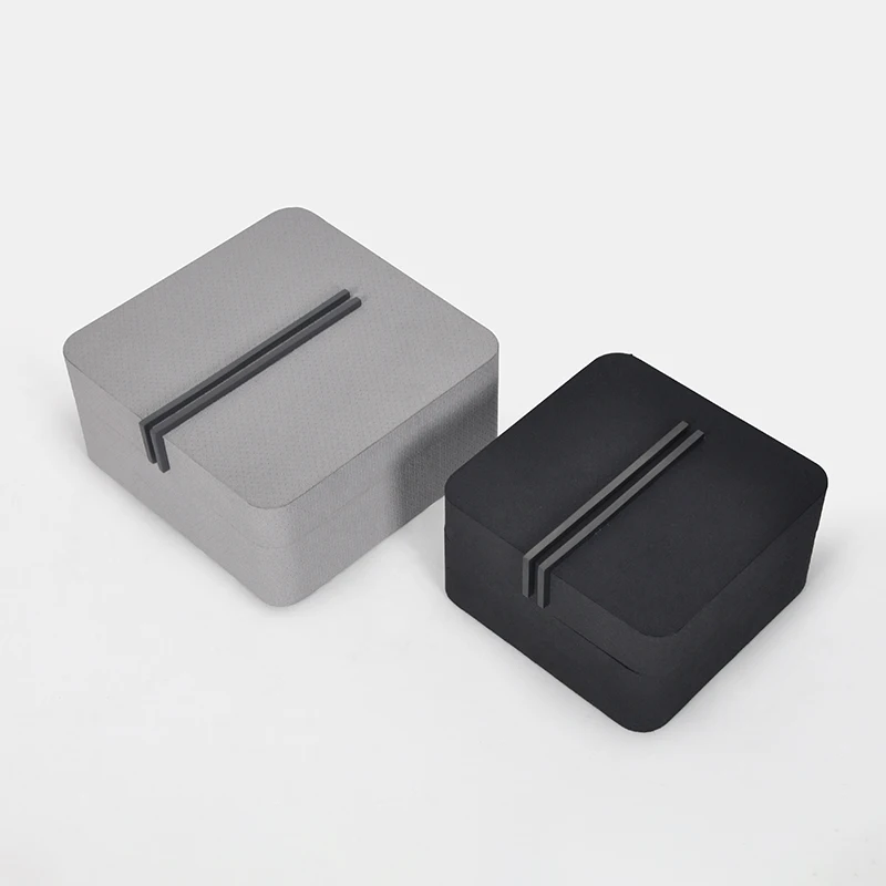 New Chinese-style leather jewelry box finishing decorative ornaments model room cloakroom wardrobe entrance storage jewelry box