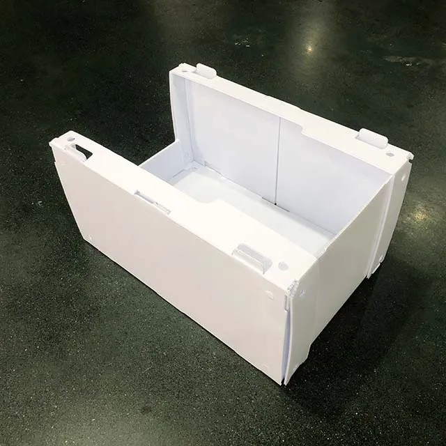 Factory Sales Customized Size Shape White Stackable Correx Packing Boxes Picking Bins
