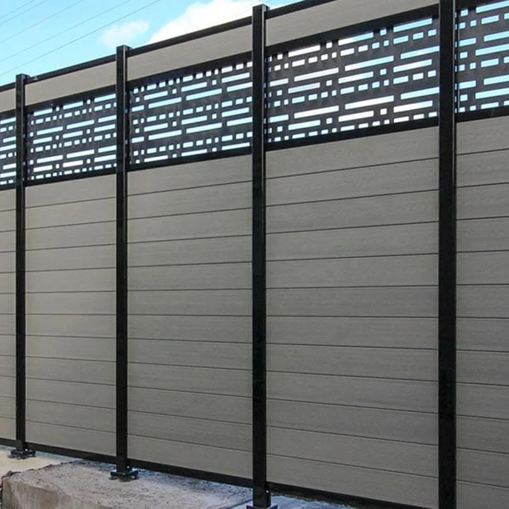 Sustainable Alternative to Hardwood Fences WPC Waterproof Composite Fence Panel