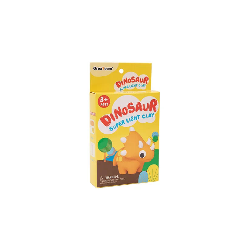 2024 Dino series bouncing putty  3+ no boron 3+ages super light clay with 3 colors