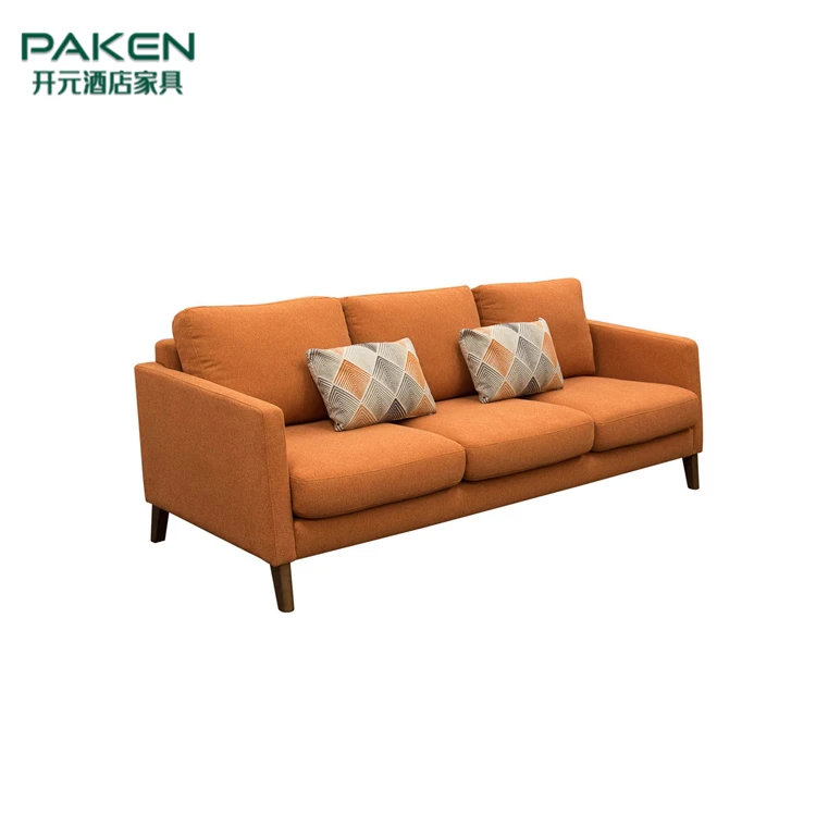 Paken на заказ Классический современный роскошный трехместный диван для гостиничной гостиной