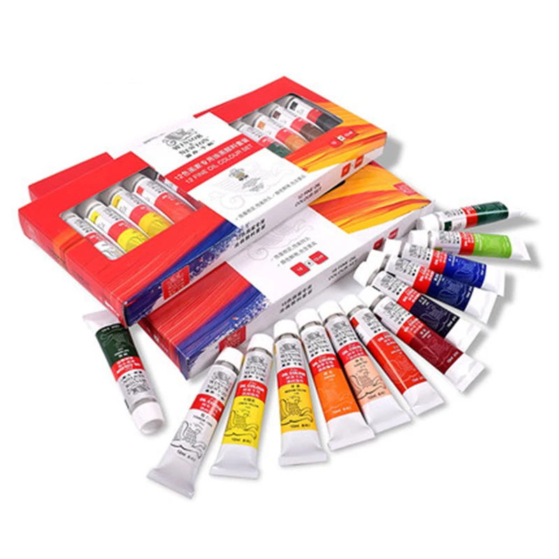  Winsor & Newton 12/18/24 цветов 12 мл профессиональная художественная алюминиевая трубка масляная краска набор для художественных