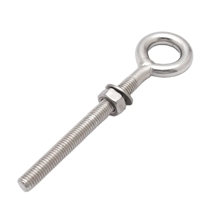 Hot sale 316 stainless steel lifting eye bolt welded eye bolt for rigging hardware