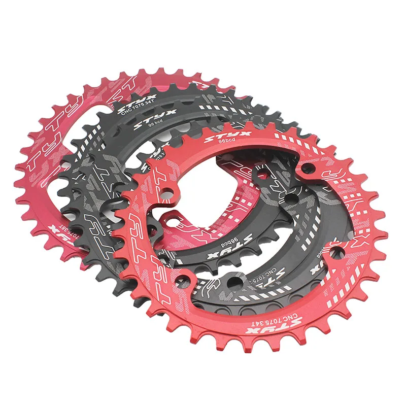 96BCD Round Narrow Wide Chainring MTB Mountain bike bicycle 32T 34T 36T 38T crankset Tooth plate Parts  for FC-M8000-3 FC-M9000