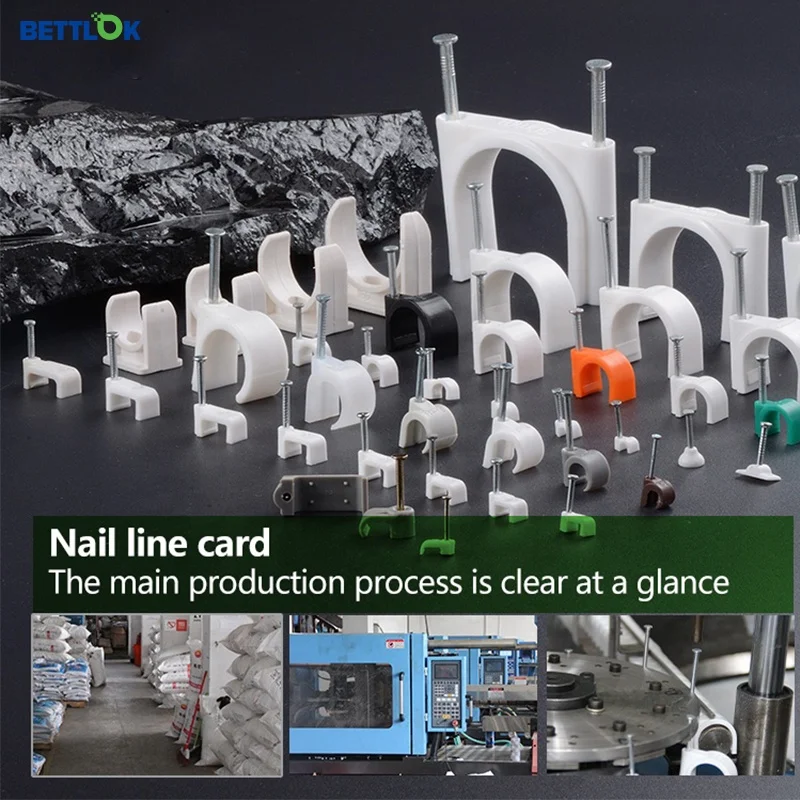 Pipe clamp Different models can be linked plastic wall cable clip Commonly used in decoration pipe clip