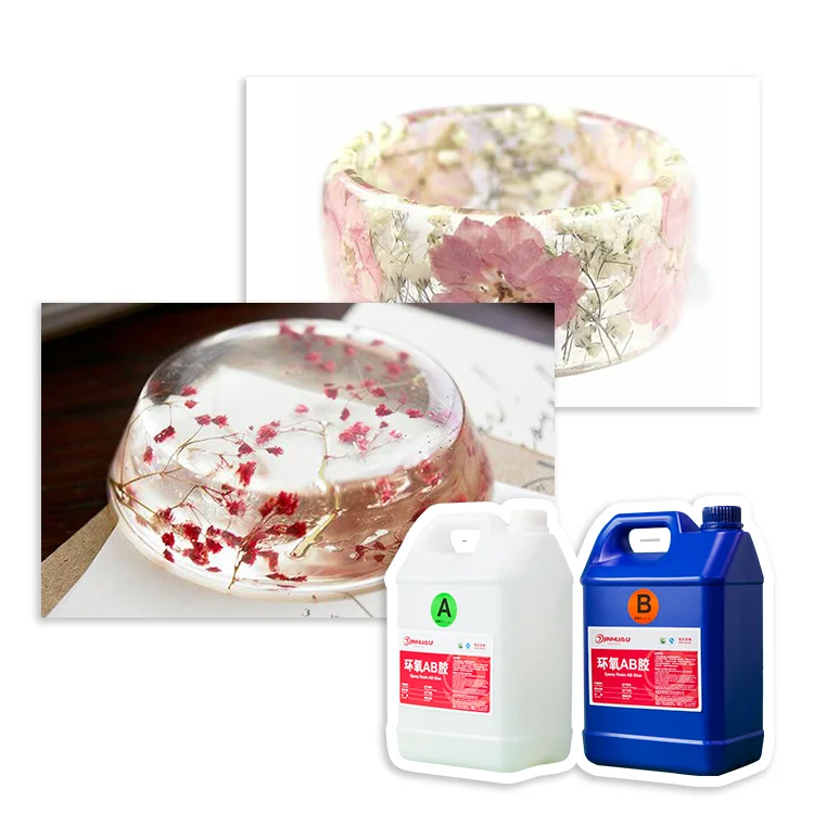 Clear Crystal Texture DIY Resin Small Crafts Bubble-free Liquid Non-toxic Epoxy Resin for DIY Crafts