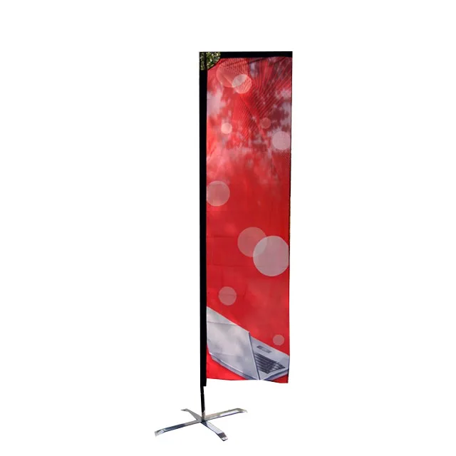 outdoor advertising telescopic wind beach sail flag pole feather flag banner
