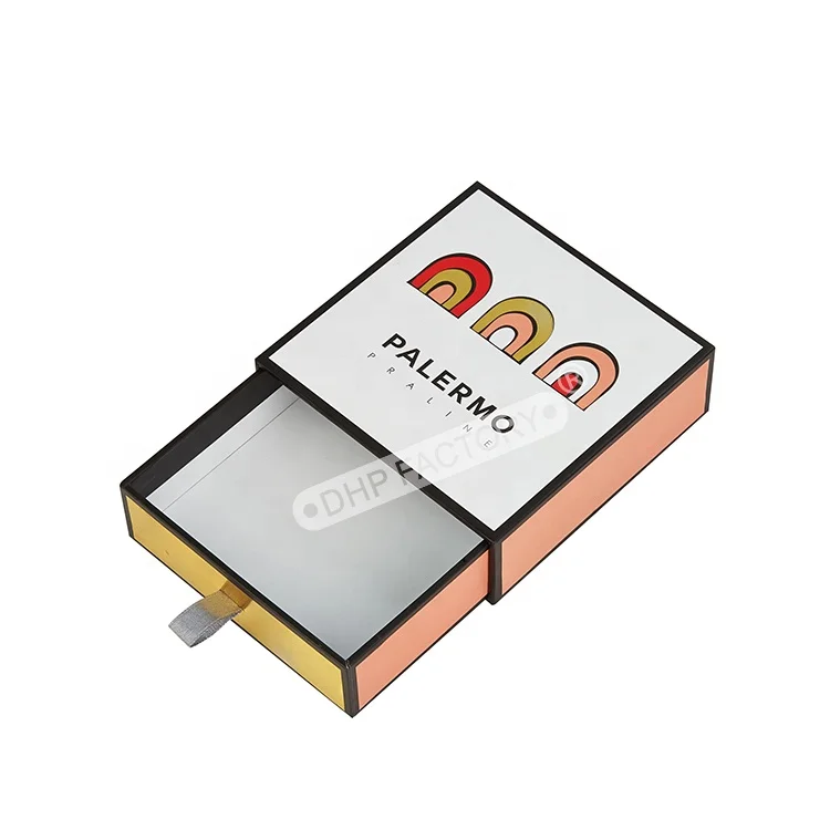 Wholesale Luxury Cardboard Custom Logo Printed Paper Sliding Drawer Jewelry Mailer Gift Packaging Boxes