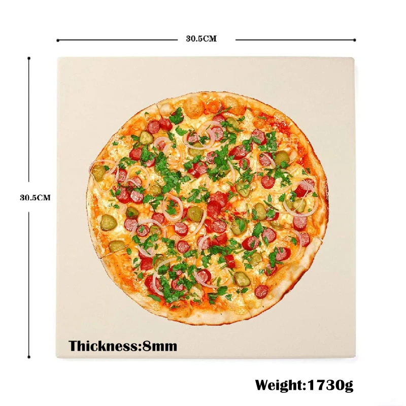 Hot Selling Products 2024 Bread Baking Stone Cooking Stone for Oven and Grill 12 Inch Square Cordierite Pizza Stone