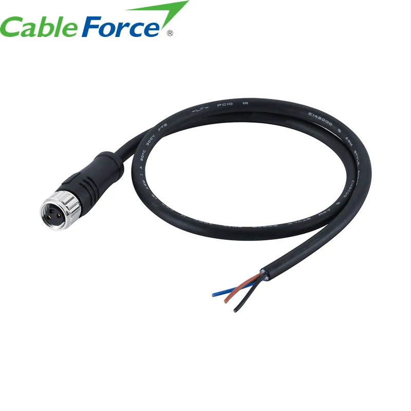 Cableforce заменить на грузовик RKS4T-10/колбас TEL M12 Код Женский 3-контактный разъем литой 10 м экранированный кабель M12 водонепроницаемый разъем