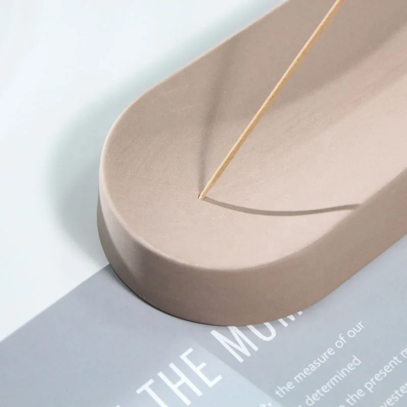 YBH Incense Holder Desktop Incense Stick Holder Luxury Incense Burner Set Wholesale Mini Modern SANDALWOOD Mini Clay Candy Matt