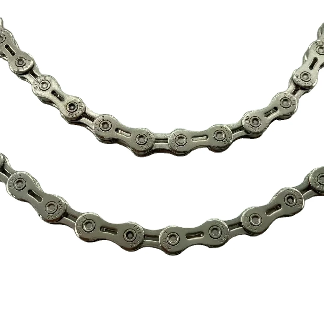 custom silvery half hollow 9 speed antirust stainless steel bike bicycle chain