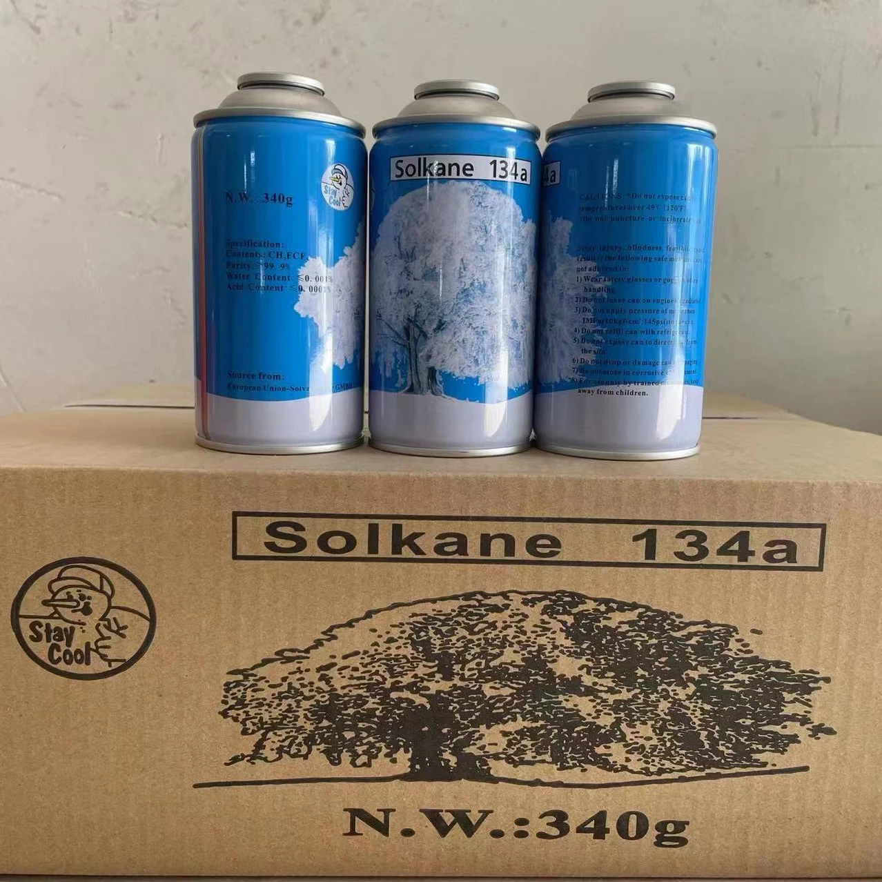 R134a Refrigerant Gas 340g General Air Conditioning System Compressor Refrigeration Oil