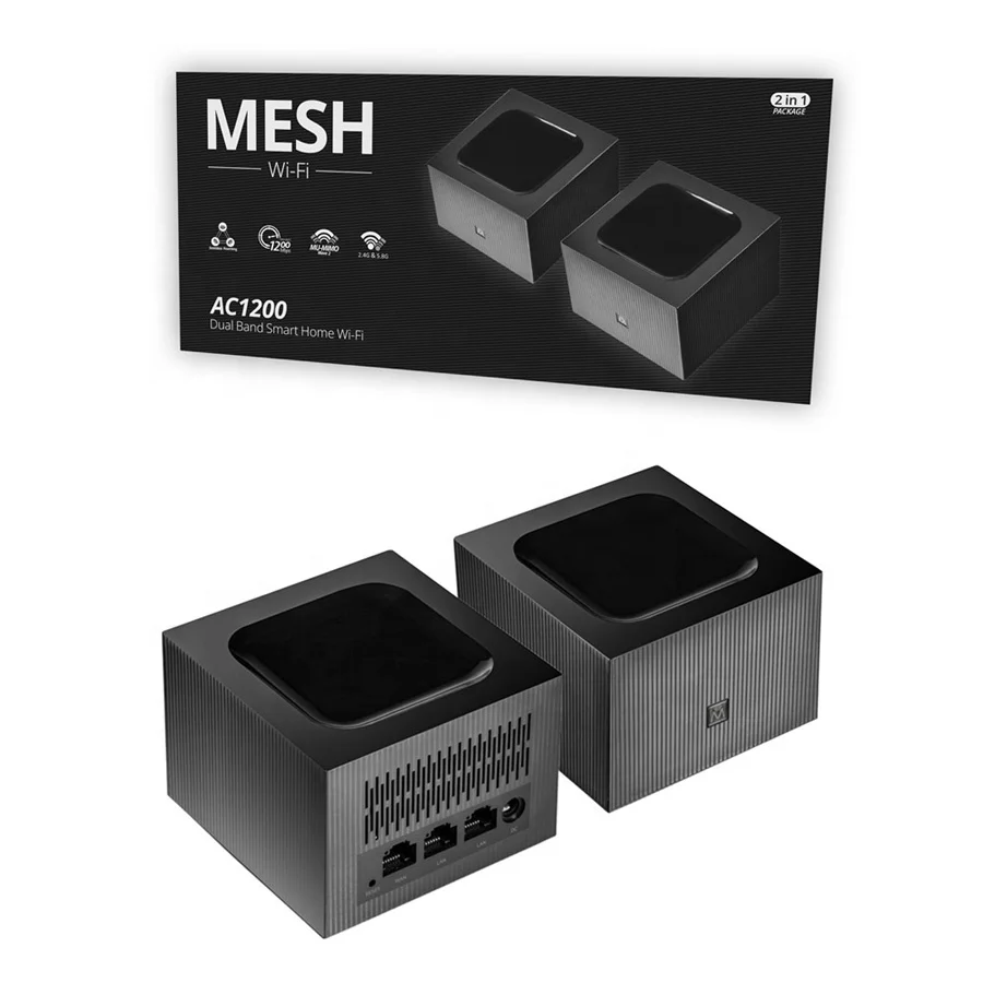 AC1200 WiFi Mesh Gigabit port 1000Mbps dual band mesh wifi router system