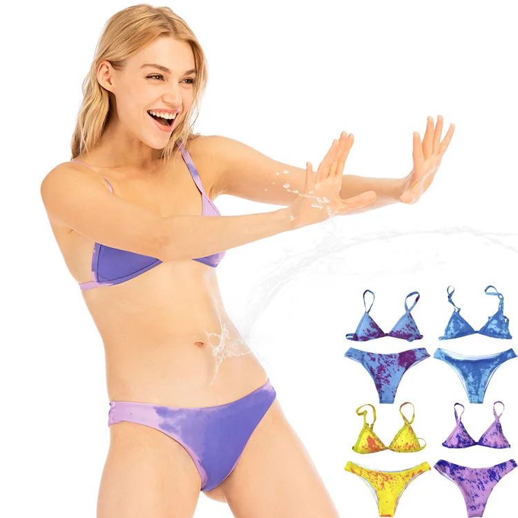 2022 Wholesale Designer Women Sexy Colors Changeable Fitness Swimwear 2-piece Bikini Set Beachwear Swimwear Bathing Suits
