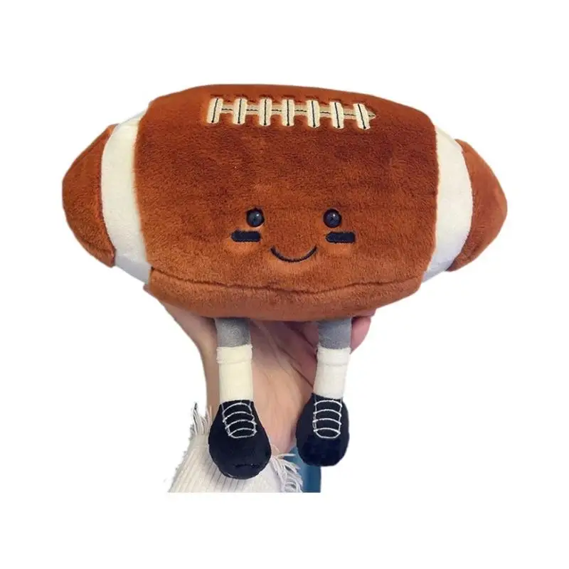 New fun sports soccer baby doll basketball cute plush toys rugby dolls wholesale