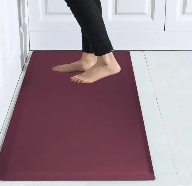 Eco-Friendly PU Polyurethane Memory Foam Oilproof Wipeable Anti-Fatigue Kitchen Cutting Indoor Mat