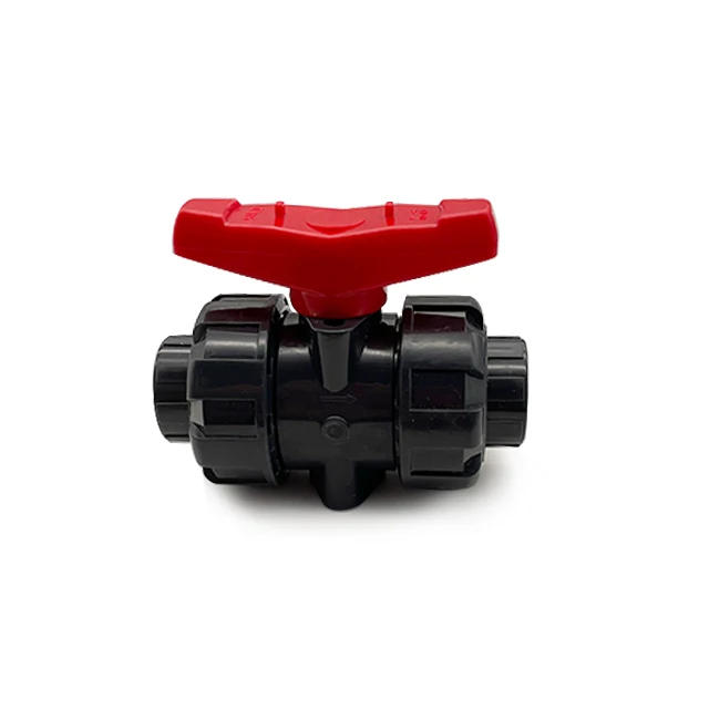 Manufacturer DN50 2in Abs Upvc Water Plastic Double True Union Manual Socket PVC-U Ball Valve