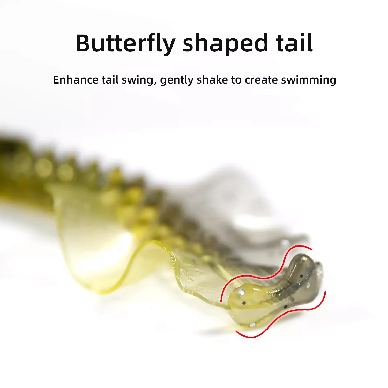 12pcs Soft Bionic Swimming Fishing Lure Simulation Loach Fishing Bait Worm Lure Kit Sea Fishing Accessories for Bass Trout Saltw