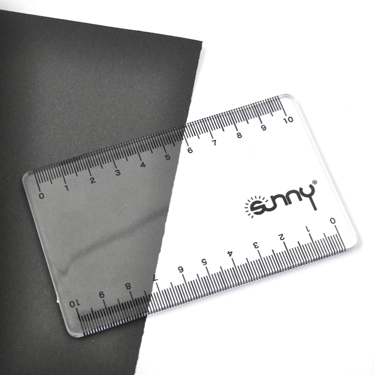10cm  transparent clear plastic scale ruler