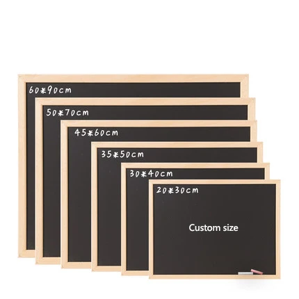 
Custom size hanging decorative mini restaurant menu chalkboard small chalk wooden magnetic black board signs kids blackboard 